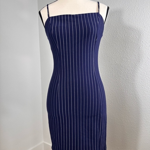 Forever 21 Dresses & Skirts - Forever 21 Navy and White Spaghetti Strap Dress
